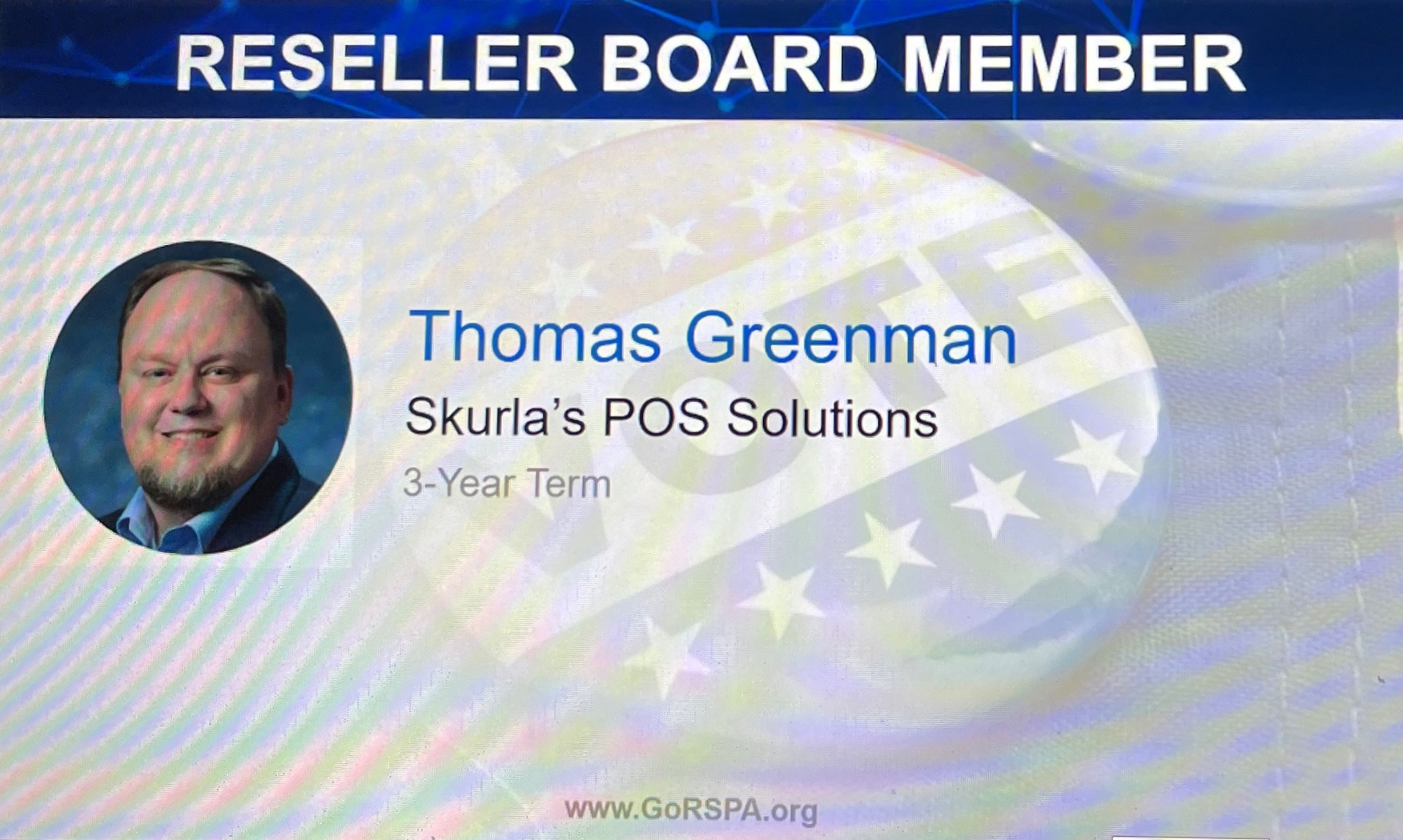 Thomas Greenman EdgeServ POS Reseller